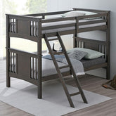 Spring Creek Twin/Twin Bunk Bed Model Fm-Bk602Tt-Gy-Bed By Furniture Of America